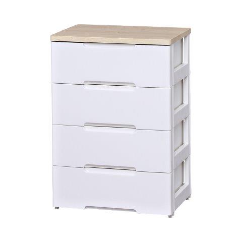 新生活応援】アイリスオーヤマ ウッドトップチェスト HG-554 ホワイト