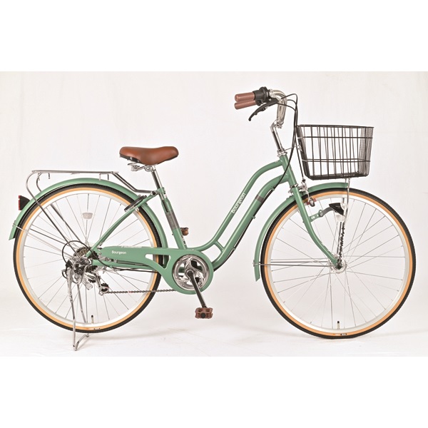 シナネンサイクル ブルジェオン 26インチ オリーブ 【お取り寄せ商品 