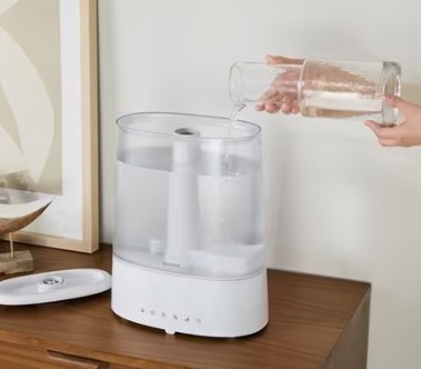 アイリスオーヤマ 上給水超音波ハイブリッド加湿器 AHM-HUT55A-W