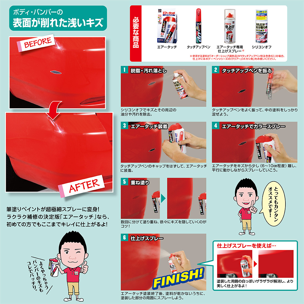 ソフト99 タッチアップペン T-23(トヨタ205 ブラックM)12ml | SUNDAY