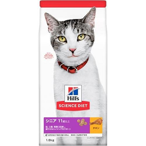 ヒルズ サイエンス ダイエット シニアプラス 11歳以上 高齢猫用 チキン 1 8kg Sunday サンデーネットショップ