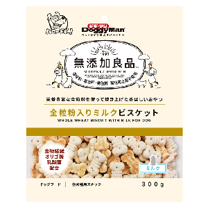 ドギーマン 無添加良品 全粒粉入りミルクビスケット 300g Sunday サンデーネットショップ
